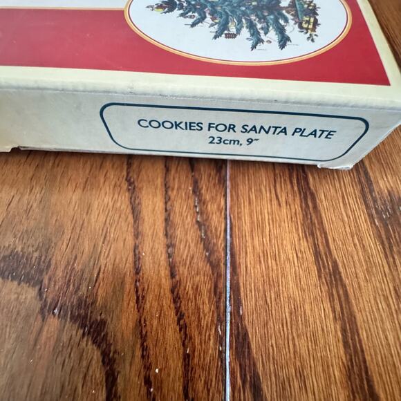 Spode Christmas Tree Cookies For Santa Plate 9" 4056317 Box Macy's Holiday - Picture 11 of 15